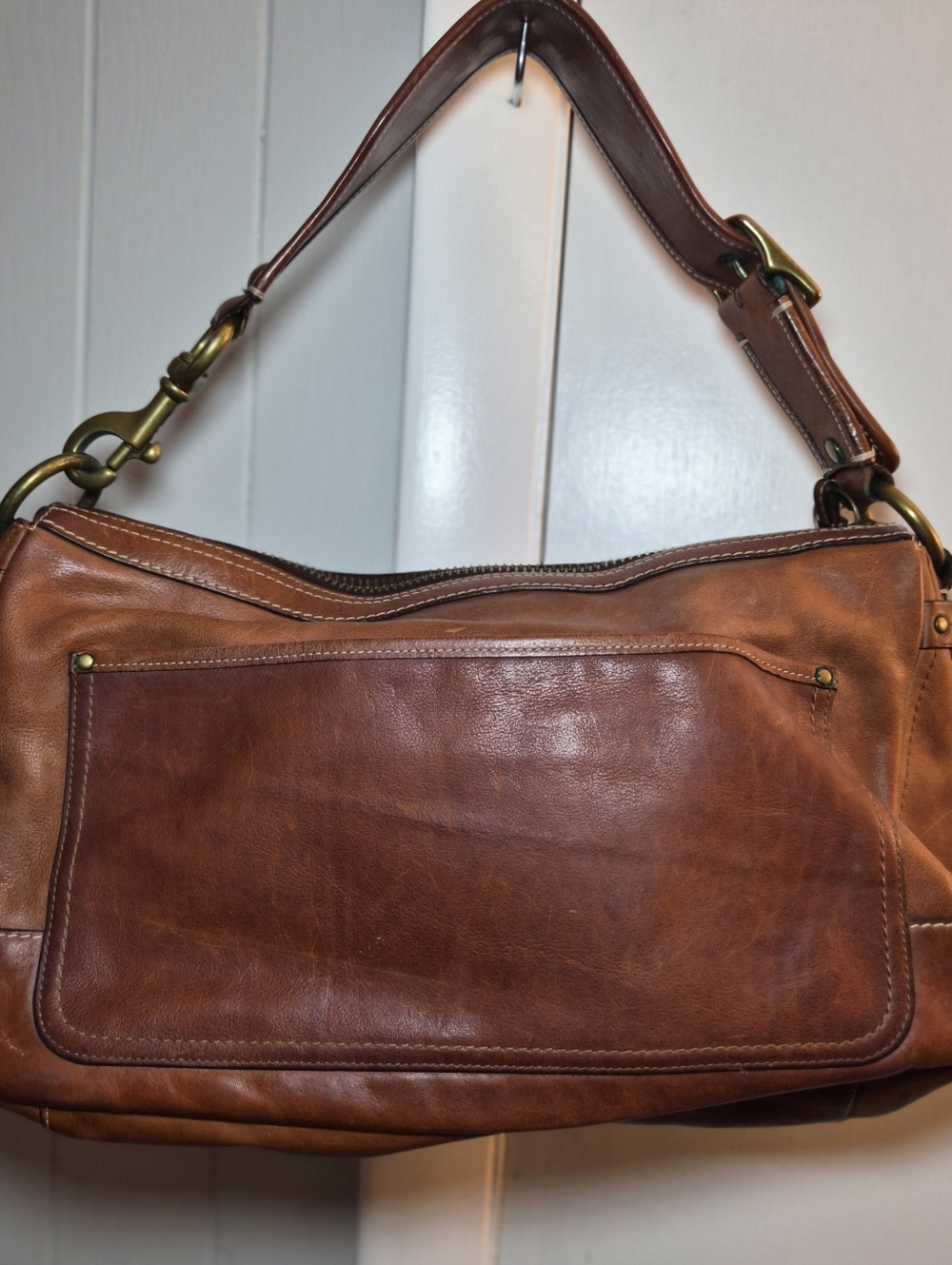 Authentic COACH Legacy Mandy Satchel 65th Anniversary Whiskey Leather #10331 - Picture 5 of 13